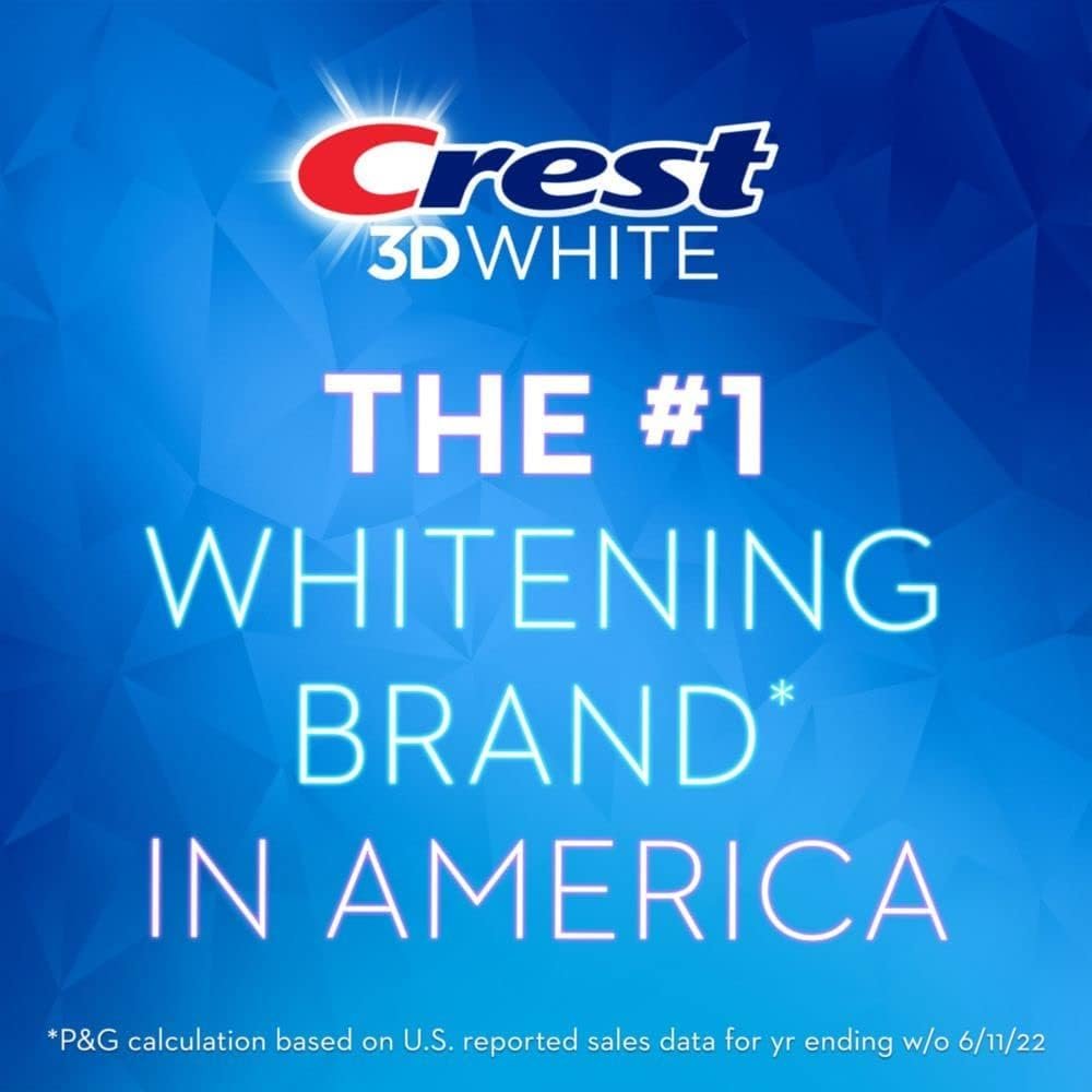 Crest 3D White Toothpaste Radiant Mint, 3.8 Oz (Pack of 3)