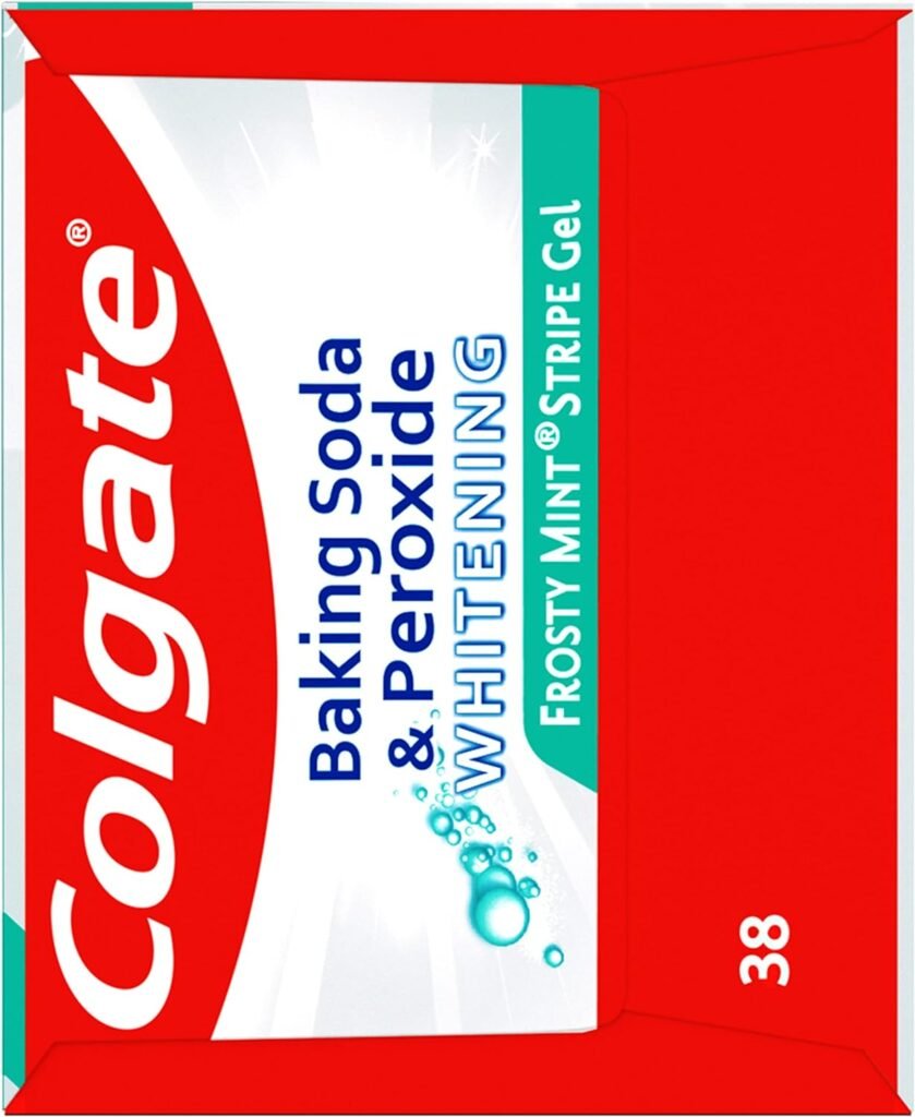 Colgate Baking Soda  Peroxide Toothpaste - Whitens Teeth, Fights Cavities  Removes Stains, Brisk Mint, 6 Oz, 2 Pack