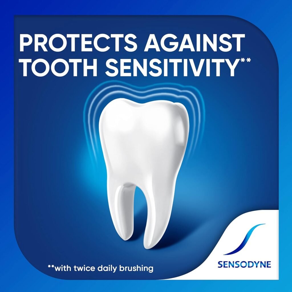 Sensodyne Repair and Protect Whitening Toothpaste, Toothpaste for Sensitive Teeth and Cavity Prevention, 3.4 oz (Pack of 3)