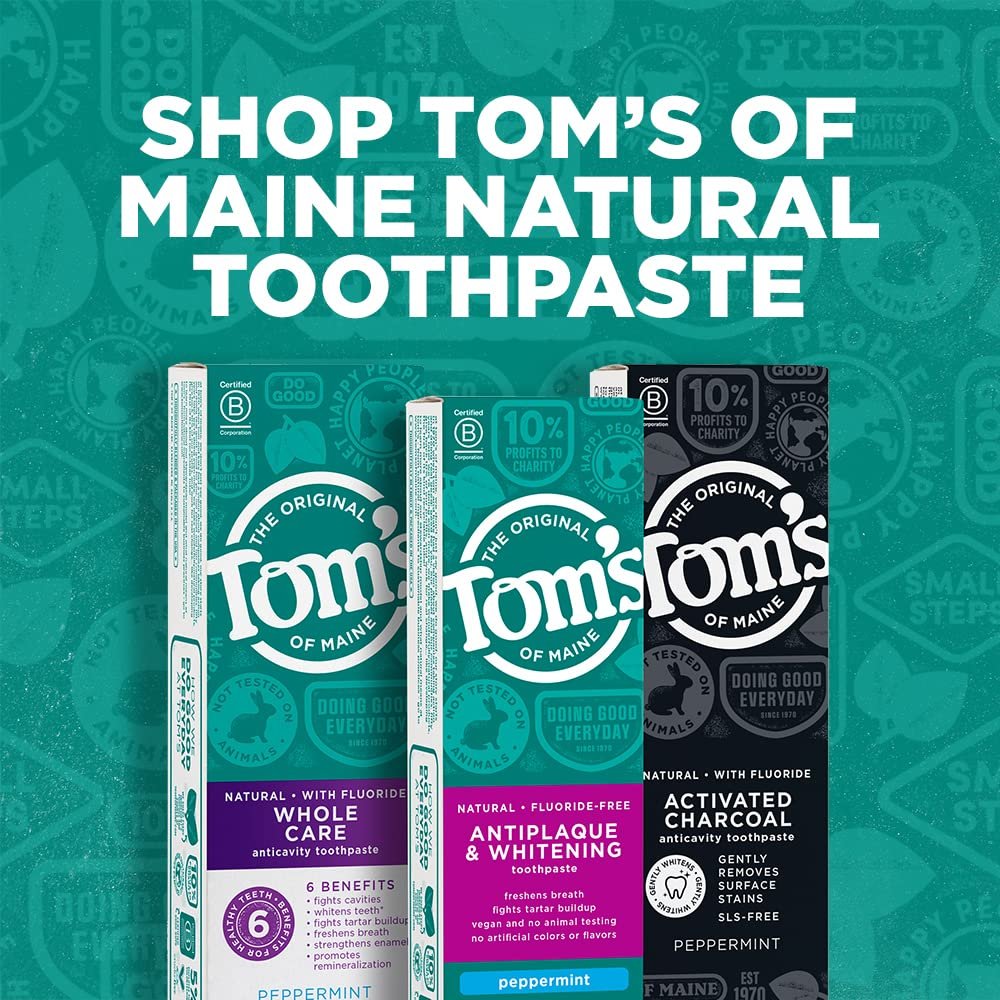 Toms of Maine Fluoride-Free Propolis  Myrrh Natural Toothpaste, Fennel, 5.5 oz. 2-Pack (Packaging May Vary)