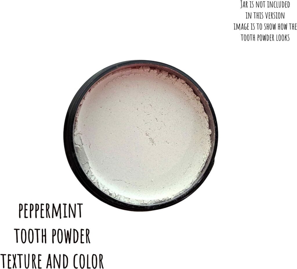 Zero Waste up to 6 Month Supply Organic Vegan Fluoride Free Tooth Powder Peppermint Flavor- Ships Without Any Plastic Packaging I Natural Whitening I Stronger Teeth