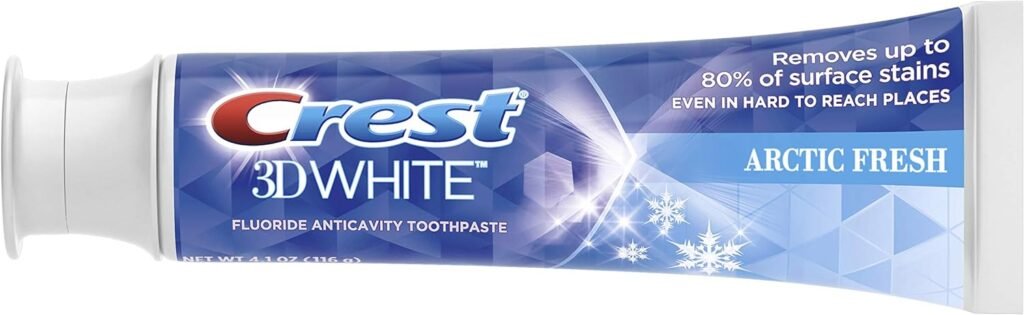 Crest 3d White Fluoride Anticavity Toothpaste Arctic Fresh Value Ea , 4.1 Ounce (2-Pack)