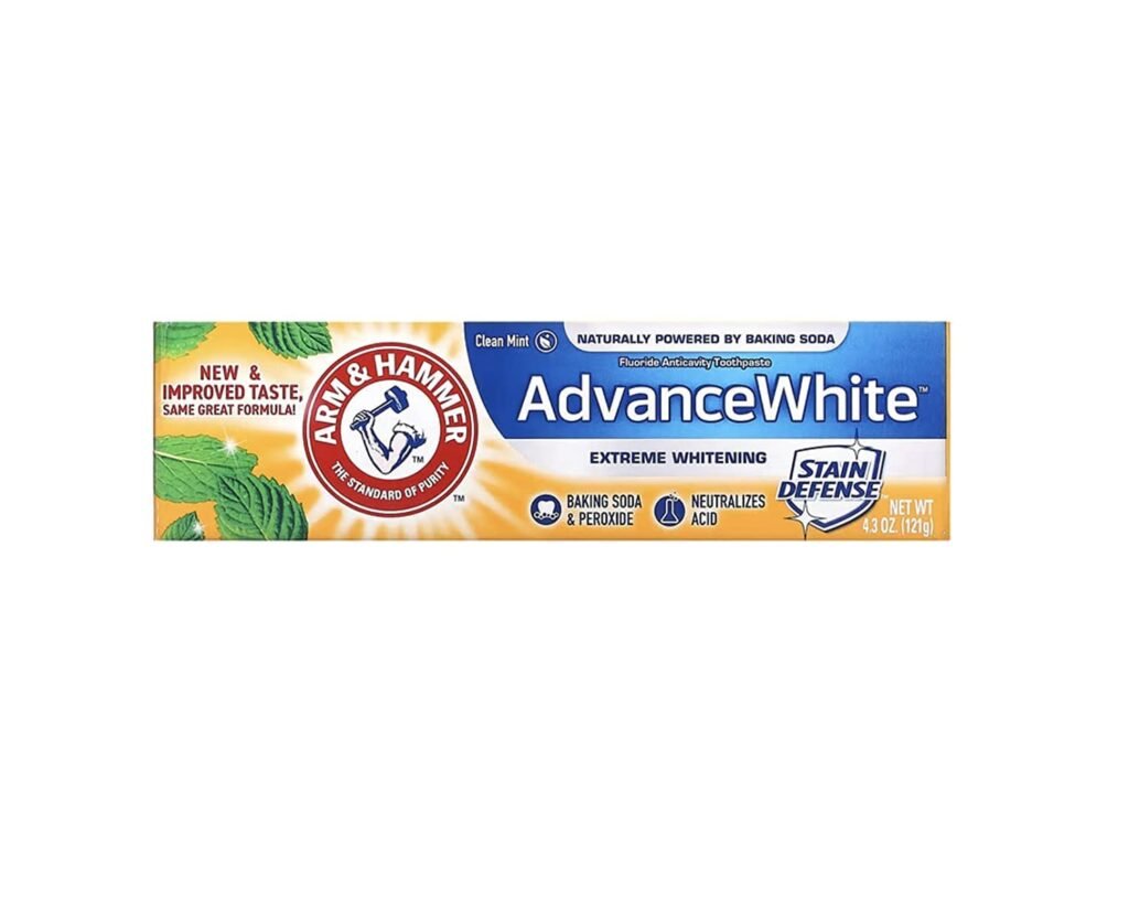 ARM  HAMMER Advance White Baking Soda  Peroxide Toothpaste, Extreme Whitening 4.3 oz