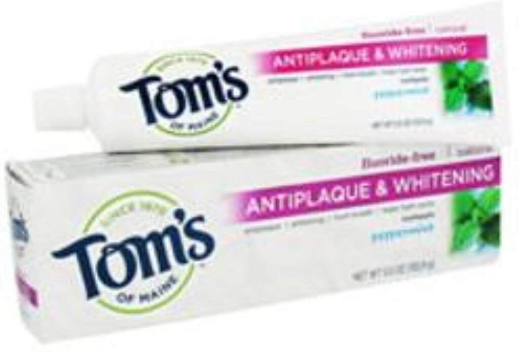 Toms of Maine Fluoride-Free Antiplaque  Whitening Natural Toothpaste, Fennel, 5.5 oz.